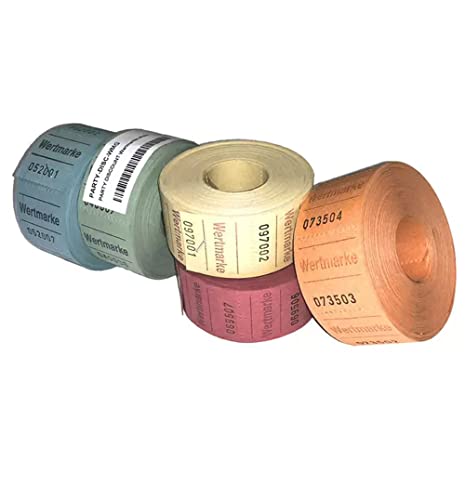 PARTY DISCOUNT Rollen-Gutscheine Wertmarke Mini 500 Abrisse, 5 Rollen, orange PARTY DISCOUNT Rollen-Gutscheine Wertmarke Mini 500 Abrisse, 5 Rollen, orange von PARTY DISCOUNT