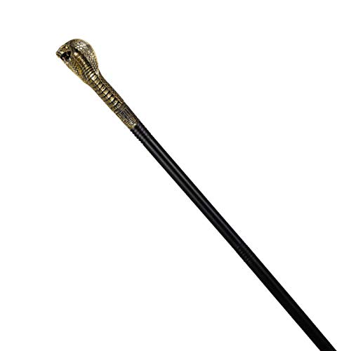 PARTY DISCOUNT Spazierstock mit Schlangenkopf, 82 cm von PARTY DISCOUNT