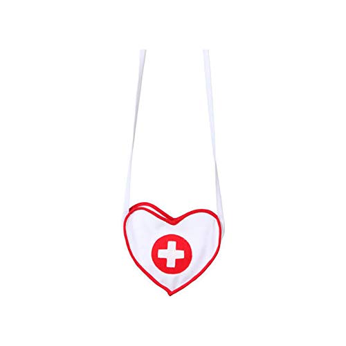 PARTY DISCOUNT Tasche Krankenschwester in Herzform, weiß von PARTY DISCOUNT