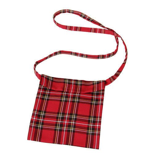 PARTY DISCOUNT Tasche Schotte mit Klettverschluss, rot von PARTY DISCOUNT