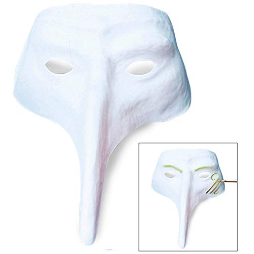 PARTY DISCOUNT Venezianische Maske, weiß, zum bemalen PARTY DISCOUNT Venezianische Maske, weiß, zum bemalen von PARTY DISCOUNT