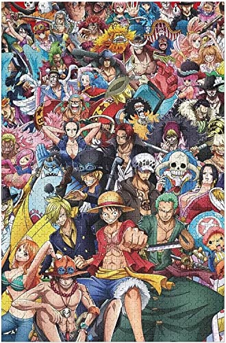 Puzzle 1000 Teile - one Piece Manga Poster Set - Puzzle for Adults and Children from 14 Years Knobelspiele Puzzle in Panorama Format 75x50cm von PARTY LAND