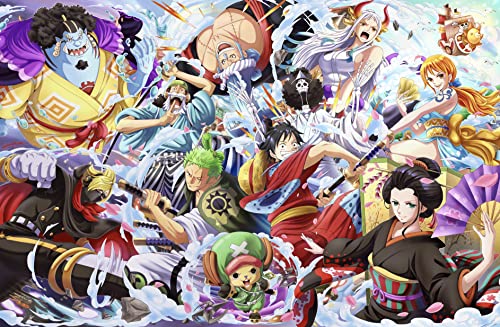 Puzzle 2000 Teile - one Piece Manga Poster Set - Puzzle for Adults and Children from 14 Years Knobelspiele Puzzle in Panorama Format 100x70cm von PARTY LAND