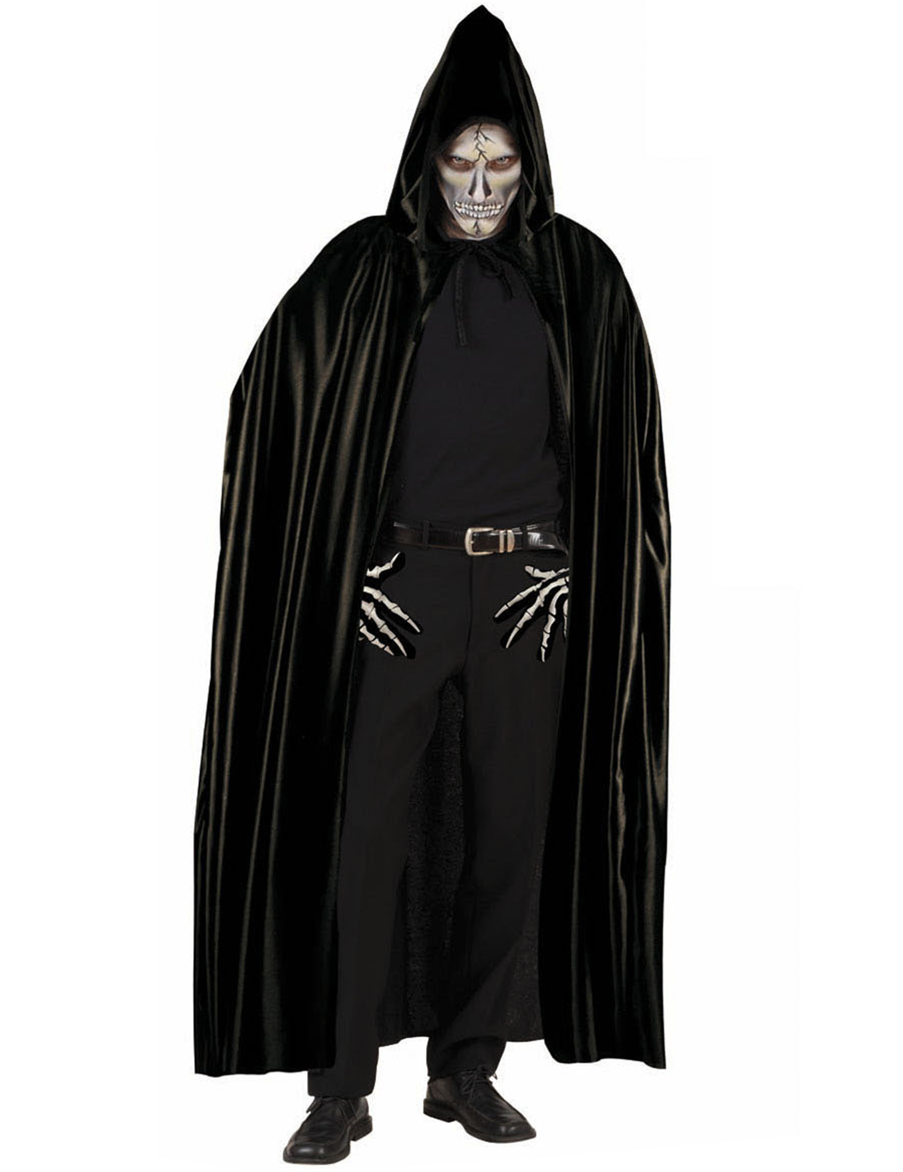 Kapuzen-Umhang Cape lang schwarz Kapuzen-Umhang Cape lang schwarz von KARNEVAL-MEGASTORE