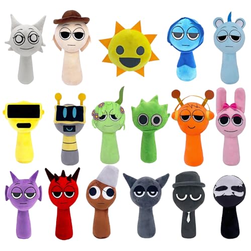 PARTYAGE Sprunki Spiel-Plüsch, Sprunki-Plüschfigur, niedliche Stofftiere, Plüschfigur, Sprunki-Spielzeug, Puppe, lustiges Geschenk für Kinder und Erwachsene, Spielzeit, 17 Stück PARTYAGE Sprunki Spiel-Plüsch, Sprunki-Plüschfigur, niedliche Stofftiere, Plüschfigur, Sprunki-Spielzeug, Puppe, lustiges Geschenk für Kinder und Erwachsene, Spielzeit, 17 Stück von PARTYAGE