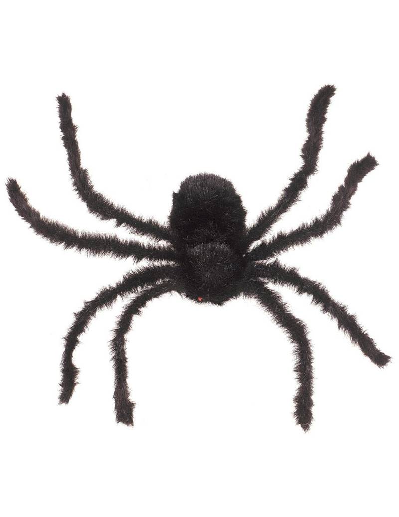 Behaarte Riesenspinne Halloween-Deko schwarz 75cm von WIDMANN