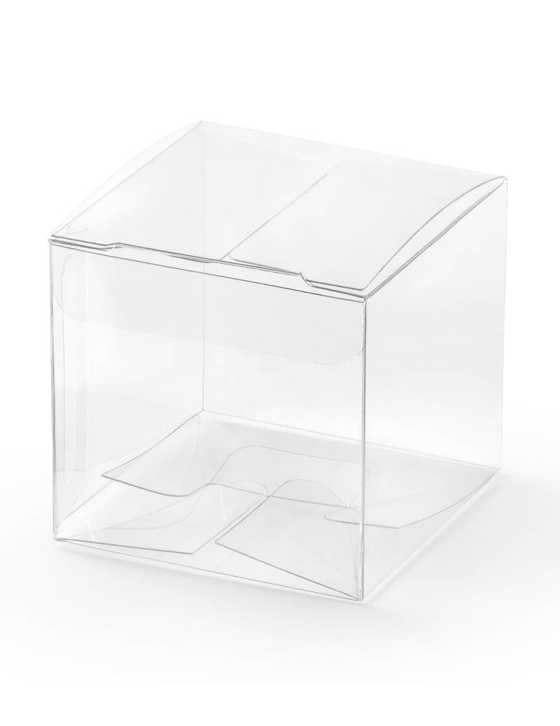 10 kleine Klarsichtboxen 5 x 5 x 5 cm für Gastgeschenke 10 kleine Klarsichtboxen 5 x 5 x 5 cm für Gastgeschenke von PARTYDECO