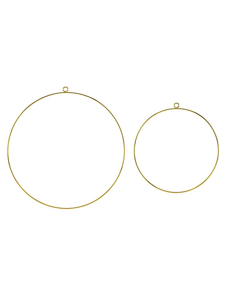 2 Metallringe Gold Set 20 und 28 cm von PARTYDECO
