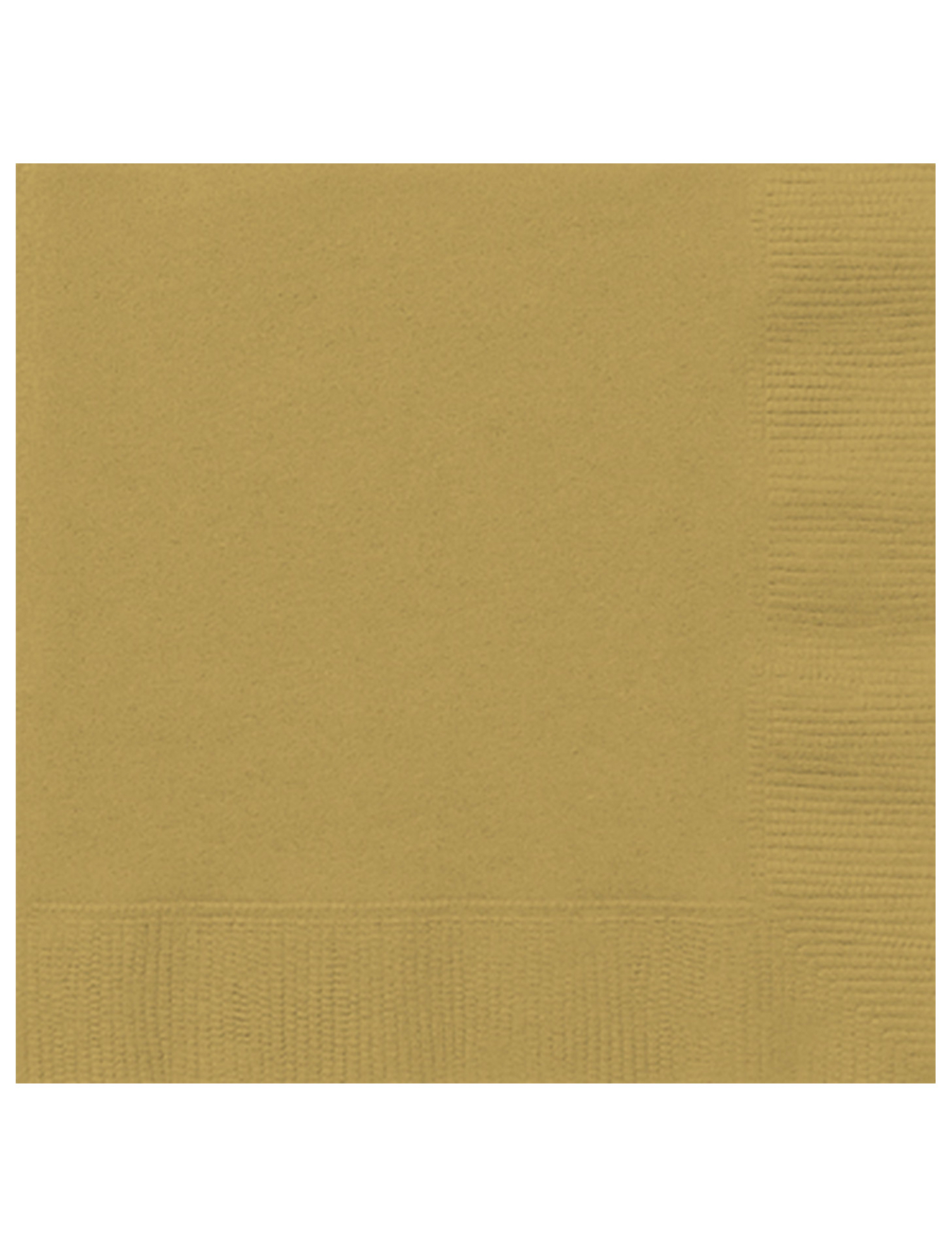 20 Papierservietten Gold 33 x 33 cm von PARTYDECO