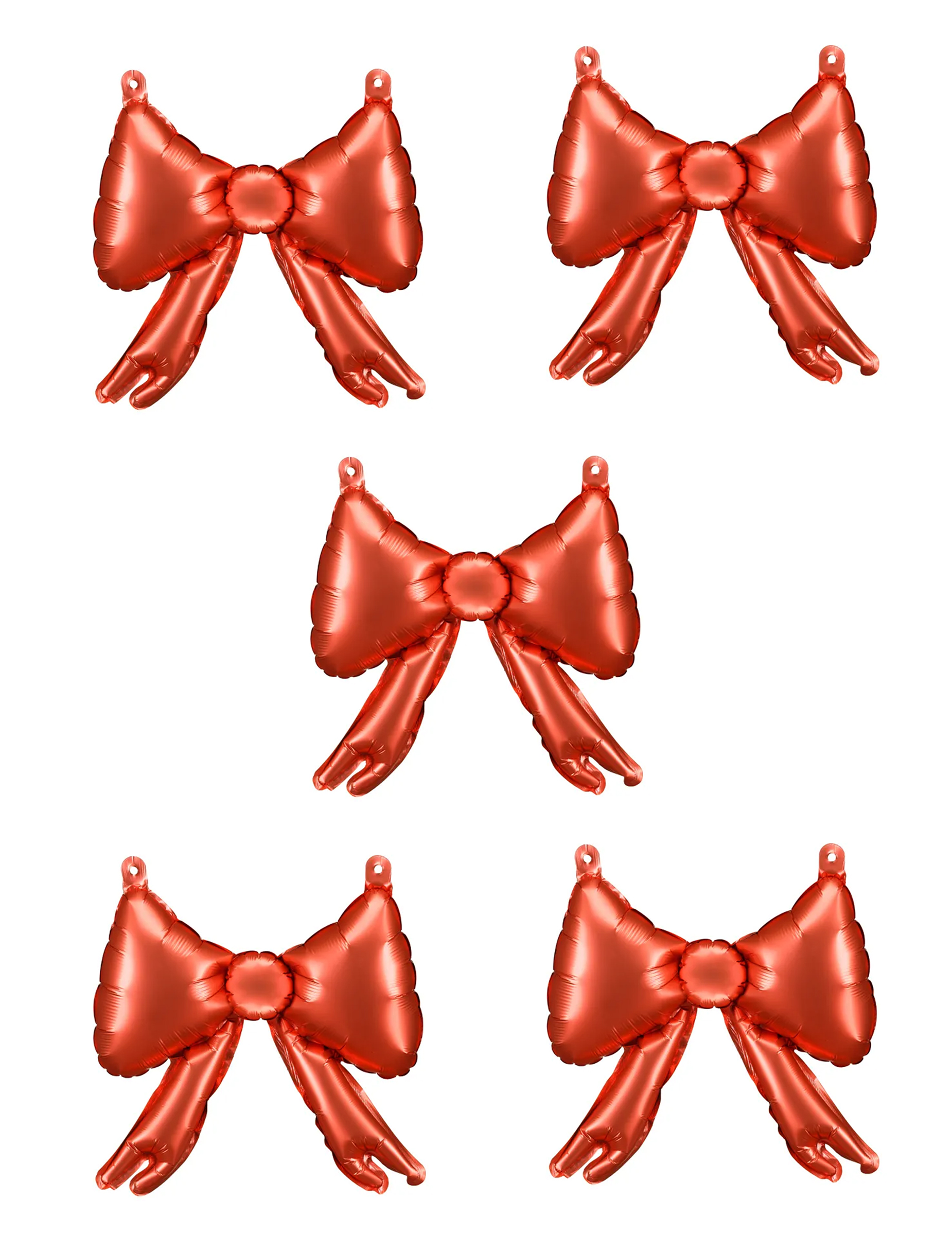 5 Folienballons Schleife für Erwachsene Rot 25,5 x 25 cm 5 Folienballons Schleife für Erwachsene Rot 25,5 x 25 cm von PARTYDECO