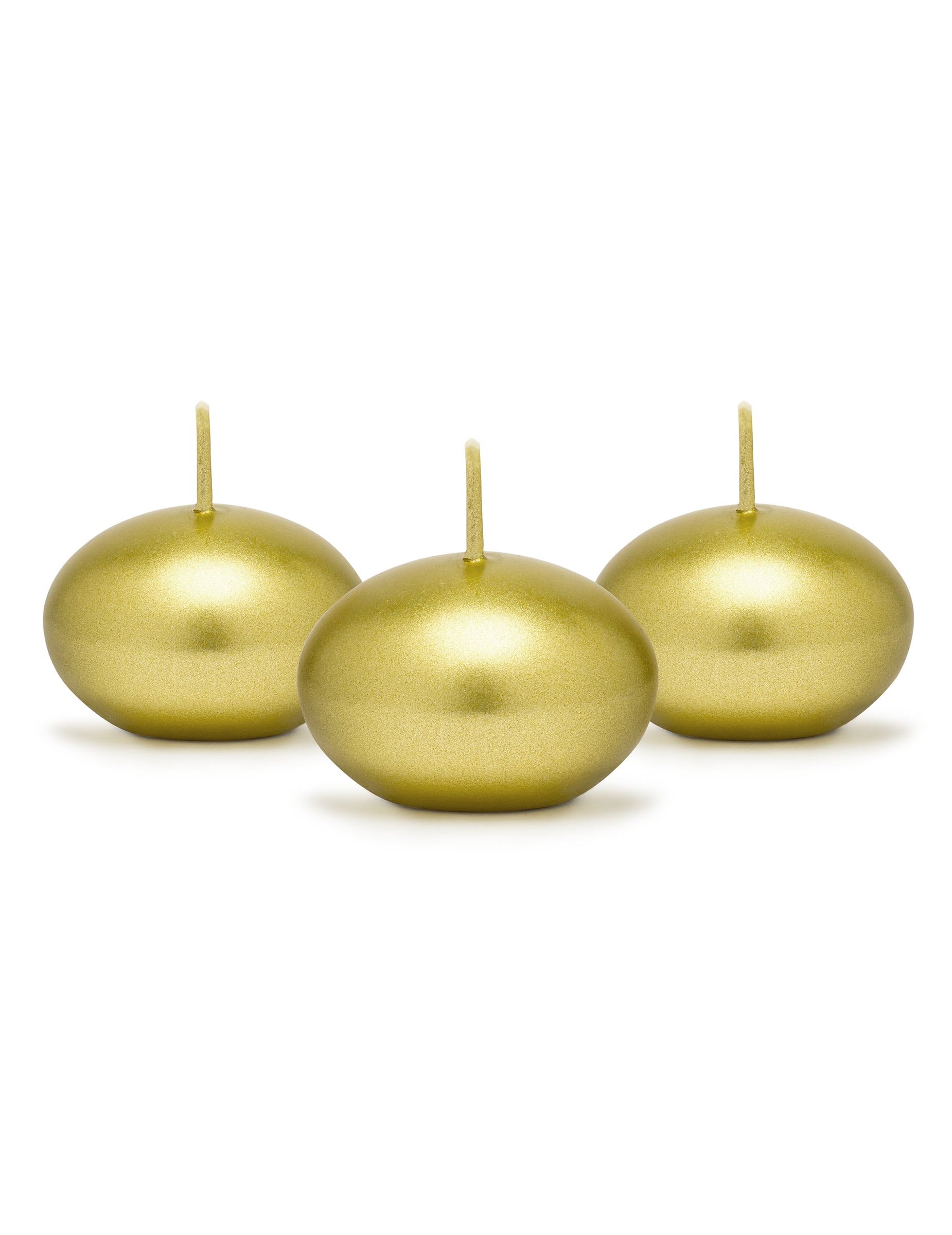 50 schwimmende Kerzen Gold-Metallic 40 mm 50 schwimmende Kerzen Gold-Metallic 40 mm von PARTYDECO
