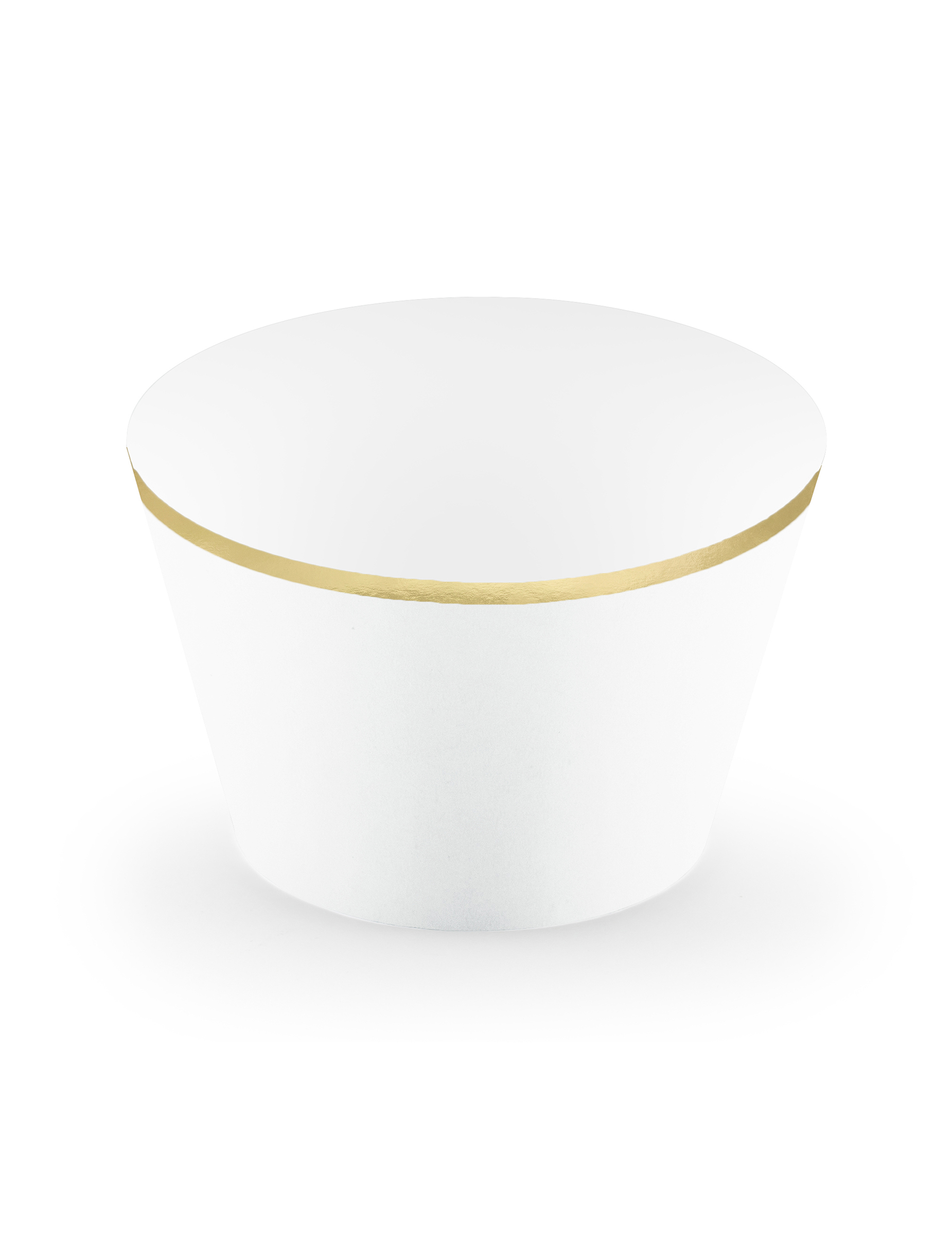 6 Cupcake-Manschetten aus Papier in Weiß und Gold für Hochzeiten 6 Cupcake-Manschetten aus Papier in Weiß und Gold für Hochzeiten von PARTYDECO