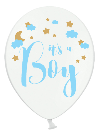 6 "It's a Boy" Luftballons Blau 30 cm Babyparty 6 "It's a Boy" Luftballons Blau 30 cm Babyparty von PARTYDECO
