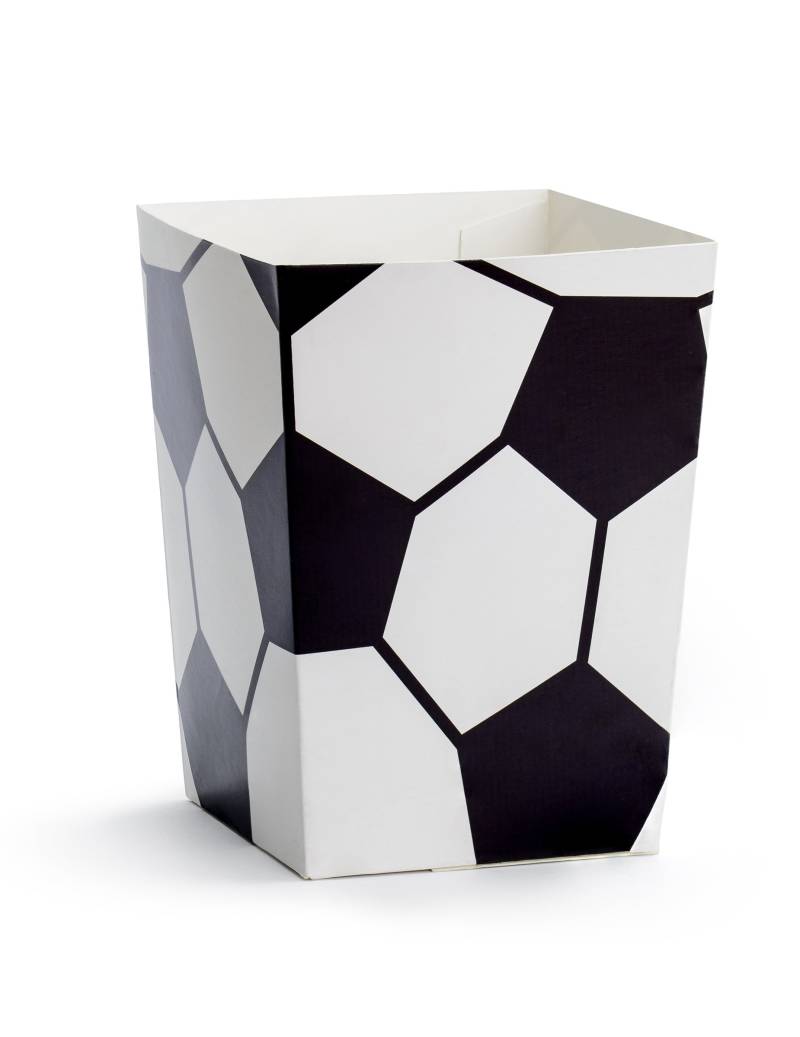 6 Popcorn Schachteln mit Fußballmotiven von PARTYDECO