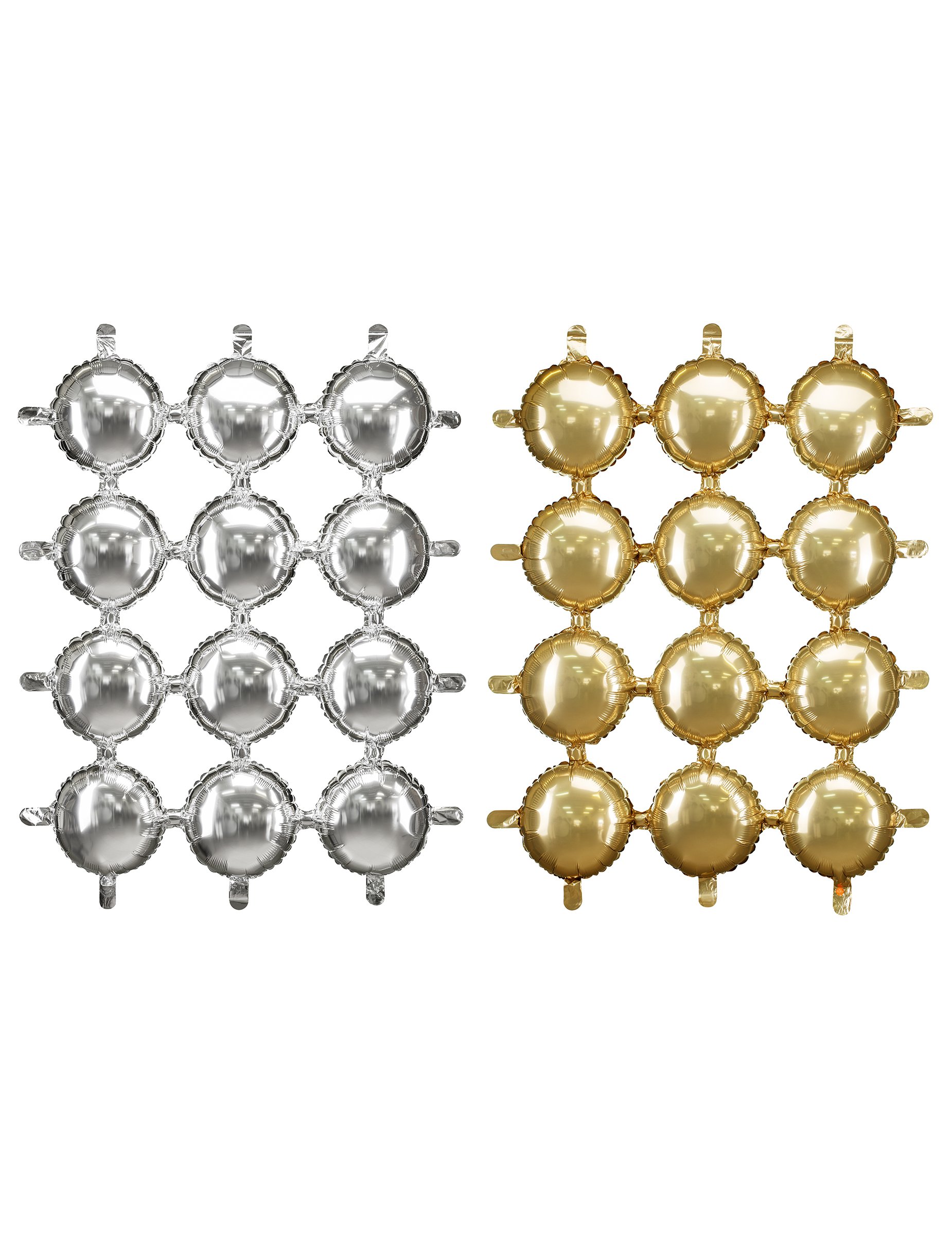 Ballon Deko Set Silvester Aluminium doppelseitig 78 x 107 cm von PARTYDECO