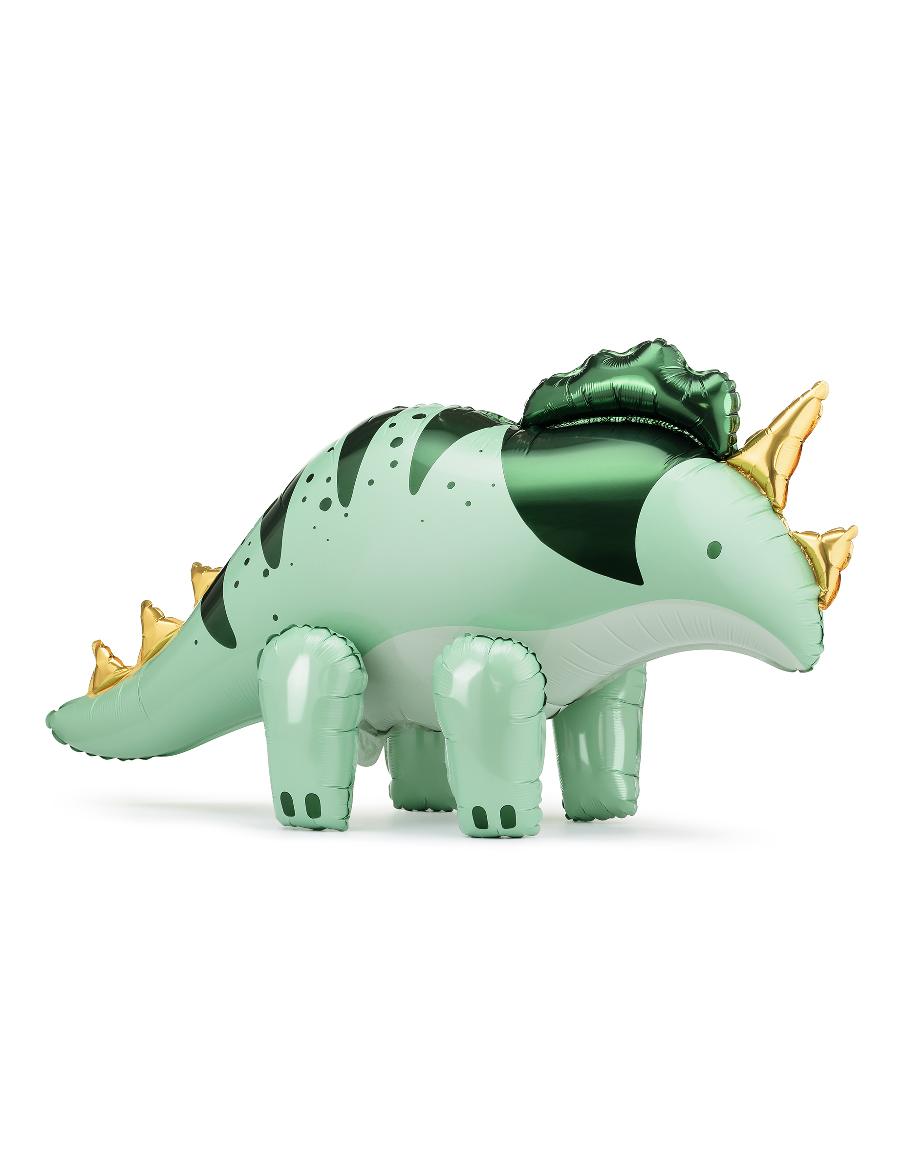 Dinosaurier-Ballon Triceratops 93 x 49 cm Grün + Gold Dinosaurier-Ballon Triceratops 93 x 49 cm Grün + Gold von PARTYDECO