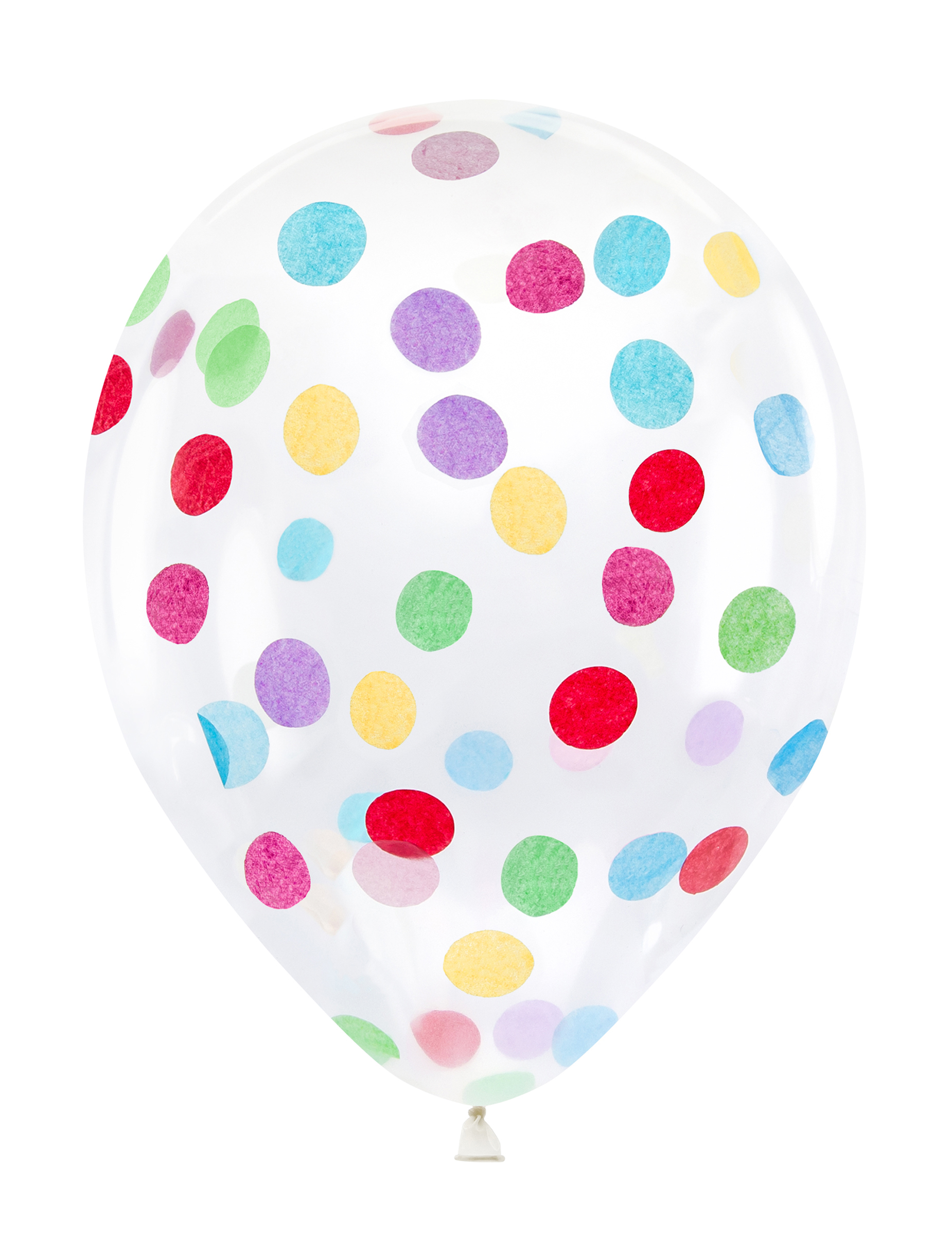 Durchsichtige Luftballons Konfetti-Ballons bunt 30 cm Durchsichtige Luftballons Konfetti-Ballons bunt 30 cm von PARTYDECO