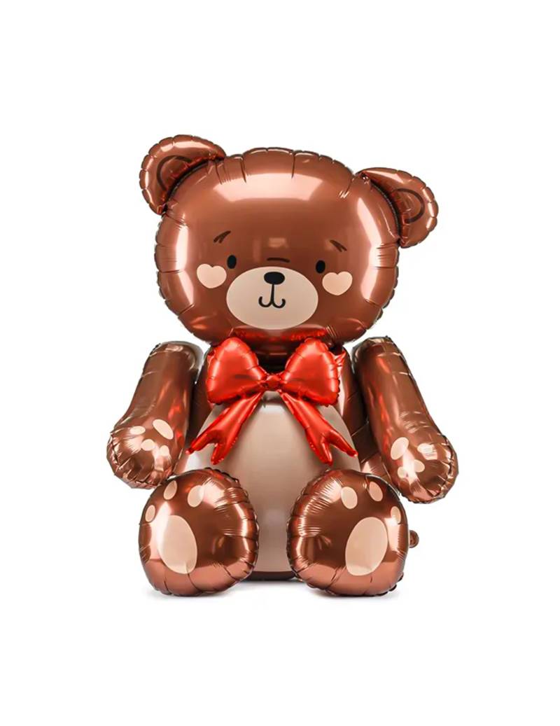 Folienballon Bär XXL für Erwachsene Aluminium 75 x 84 cm von PARTYDECO