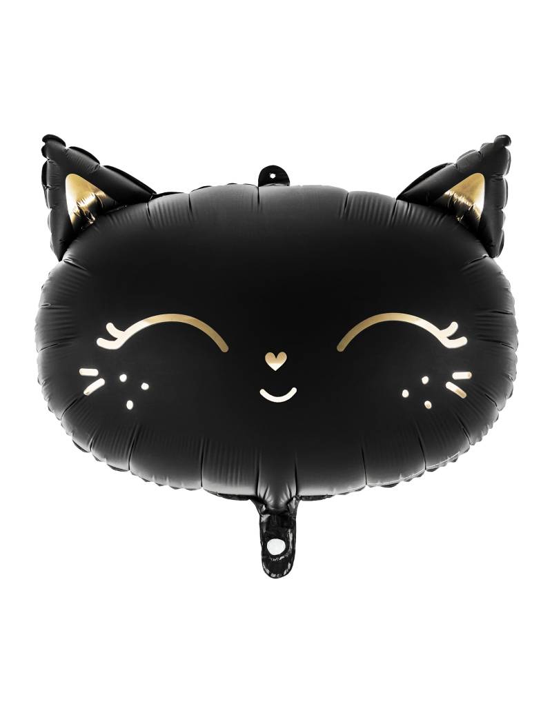 Folienballon Schwarze Katze Aluminium 48 x 36 cm von PARTYDECO