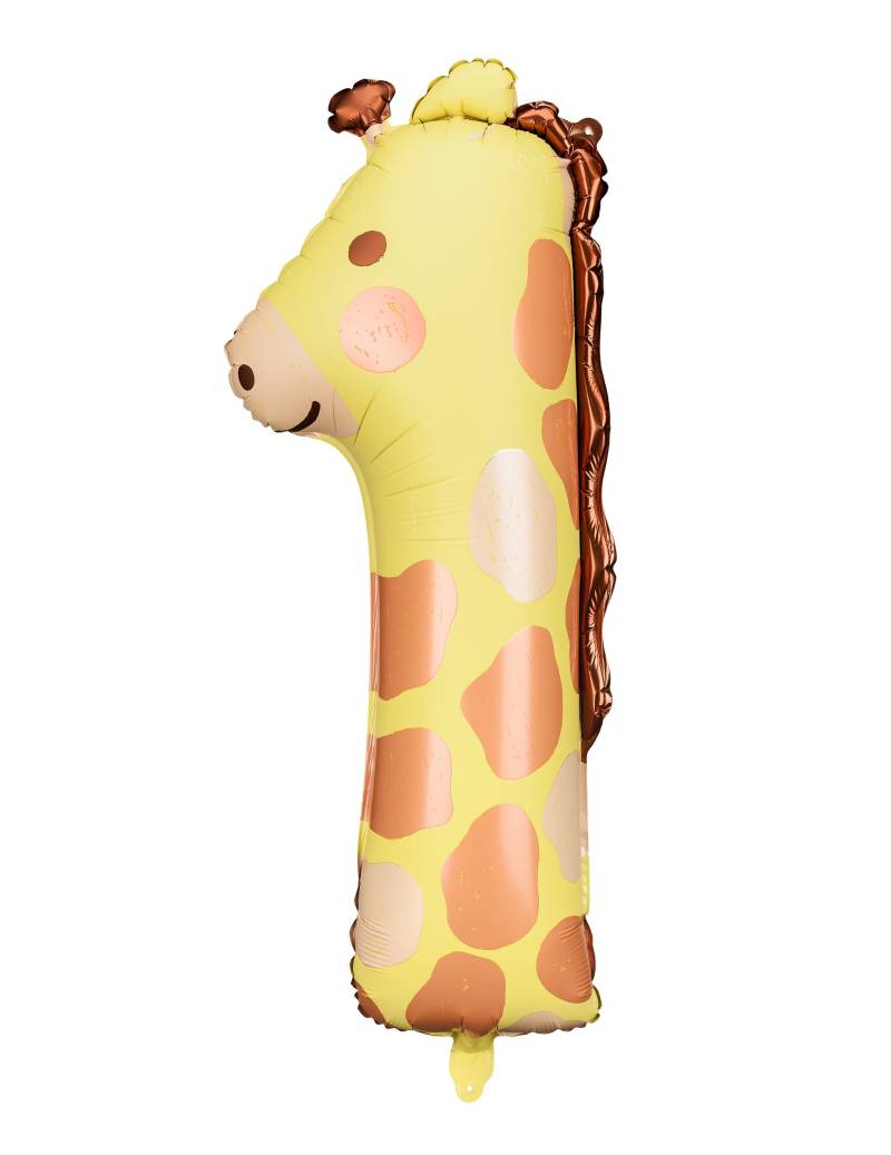 Giraffe Nummer 1 Folienballon Giraffe Nummer 1 Folienballon von PARTYDECO