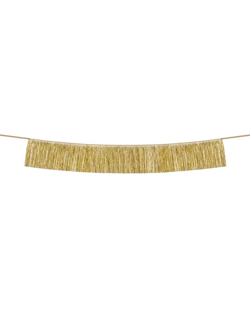 Girlande glänzend Silvester Gold 135 cm von PARTYDECO