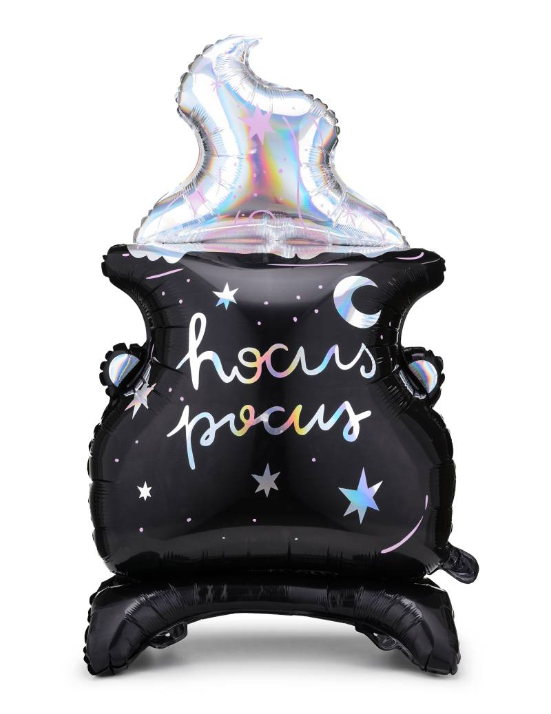 Hexenkessel Folienballon riesig 64 x 109 cm schwarz von PARTYDECO