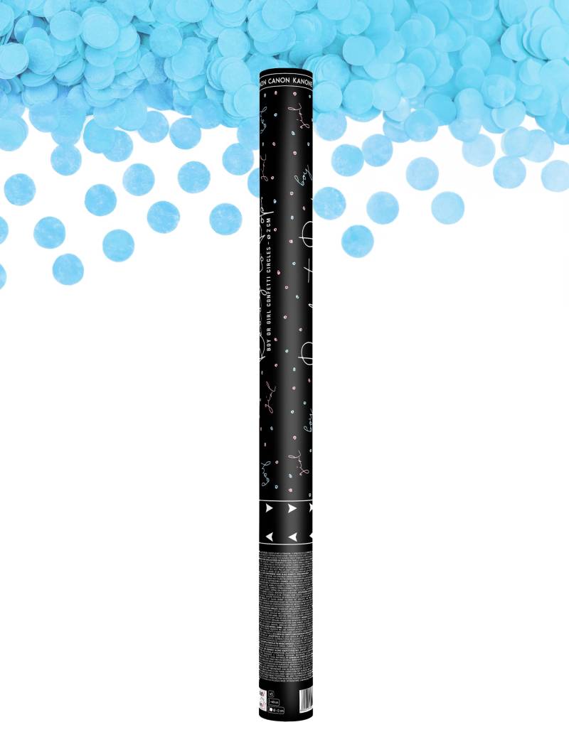 Konfetti Kanone Boy Blau 60 cm von PARTYDECO