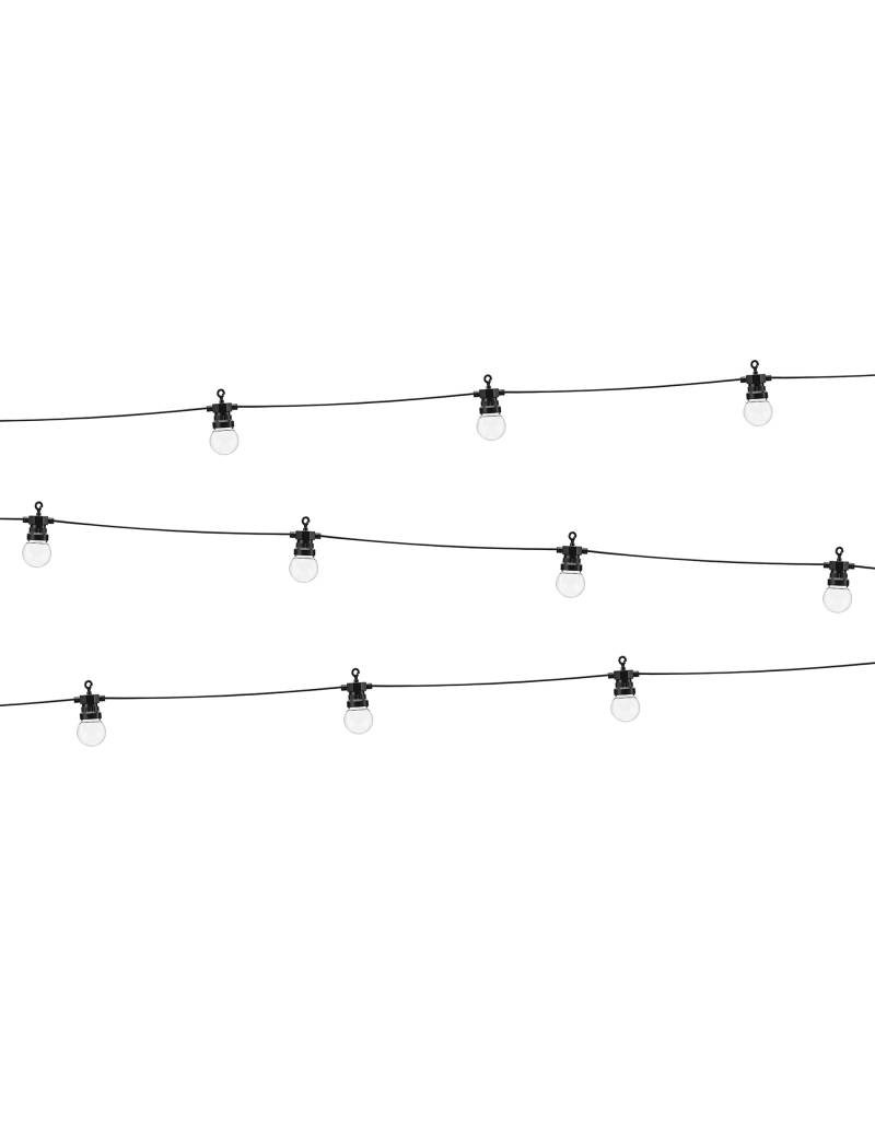 LED-Lichterkette Guinguette schwarz 5 m LED-Lichterkette Guinguette schwarz 5 m von PARTYDECO