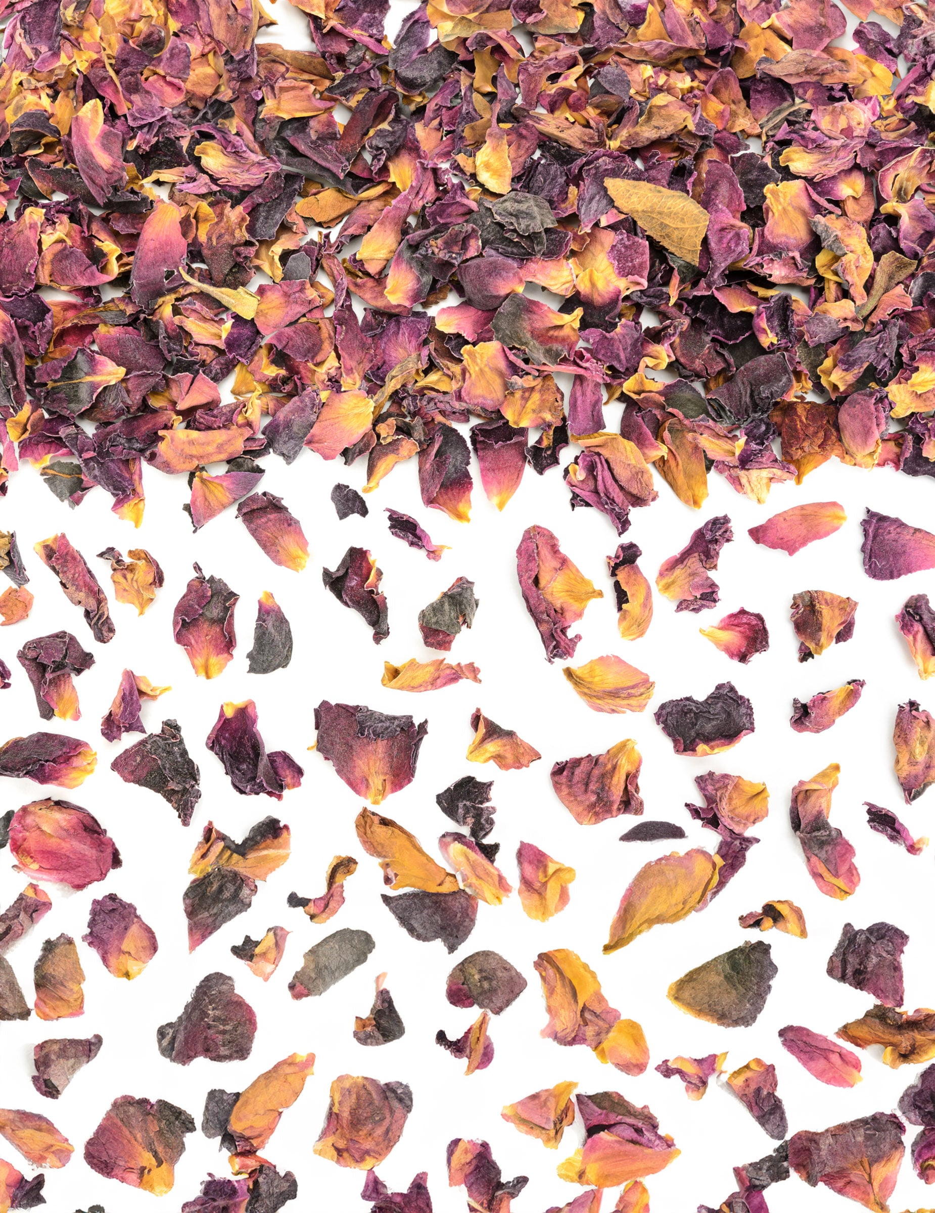 Maxi-Packung natürliches Blüten-Konfetti 400g Rosa und Orange von PARTYDECO