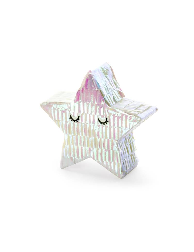 Mini-Pinata Stern irisierend 10,5 cm Tischdeko Mini-Pinata Stern irisierend 10,5 cm Tischdeko von PARTYDECO