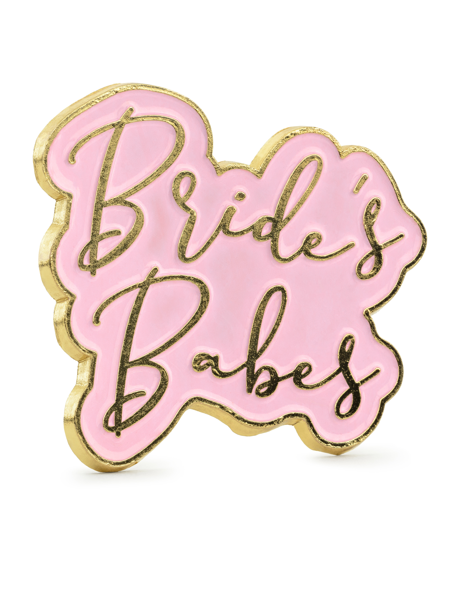 Pin Bride Babes roségold für alle, 3,5 x 3 cm von PARTYDECO