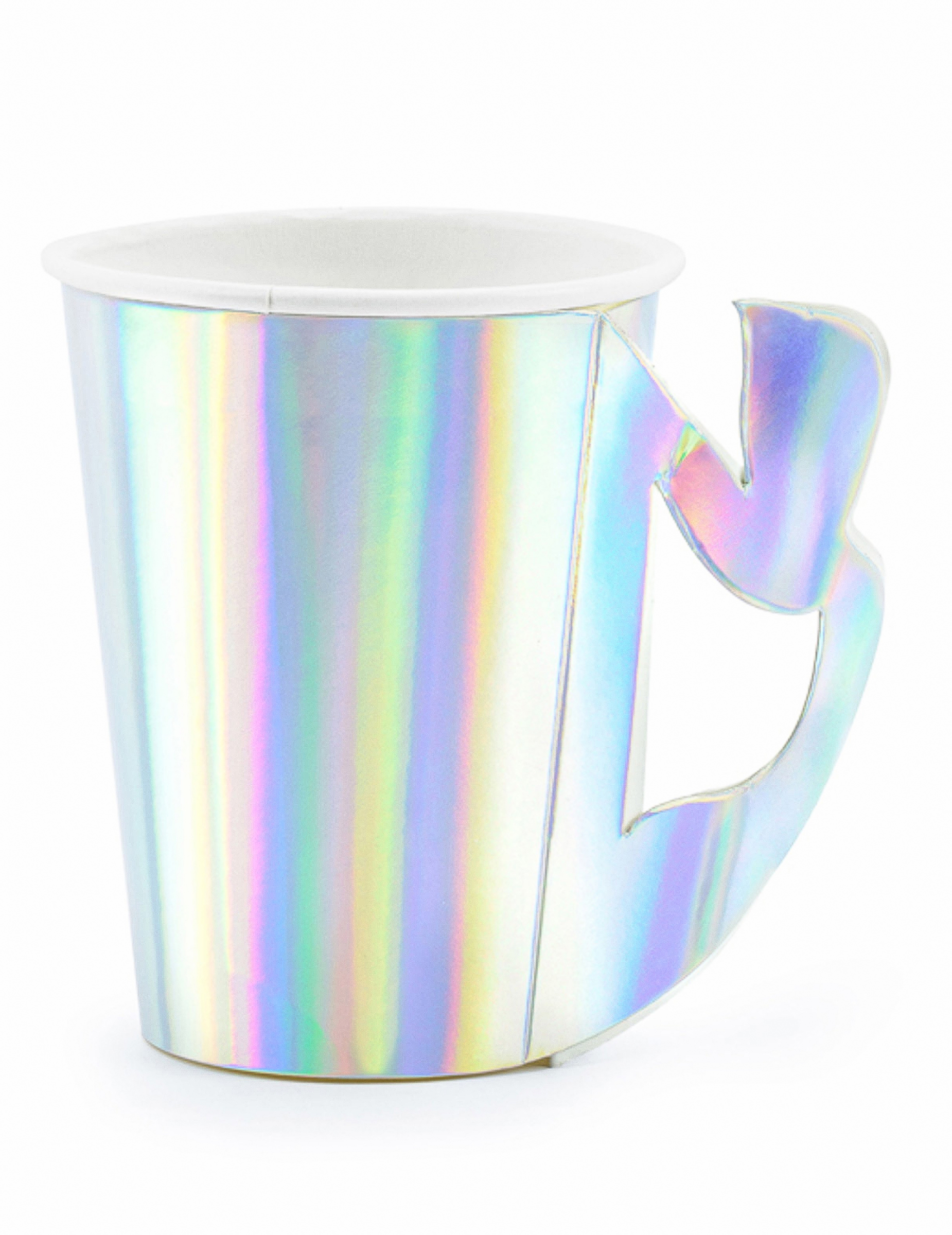 Reflektierende Partybecher 6 Stück bunt 220ml Reflektierende Partybecher 6 Stück bunt 220ml von PARTYDECO