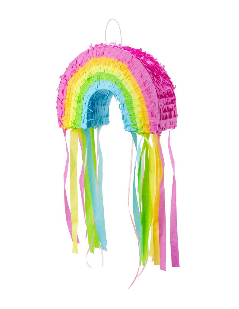Regenbogen Pinata 30x20x10 cm von PARTYDECO