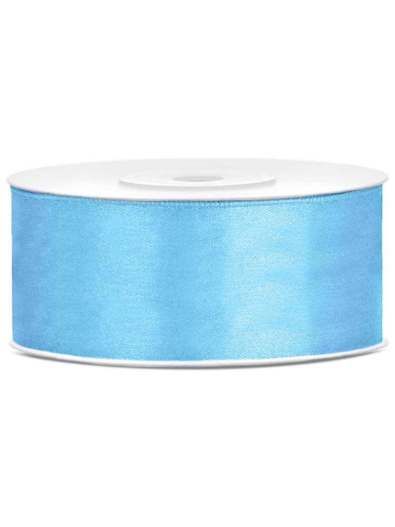 Satinband Blau Breit 25 m von PARTYDECO
