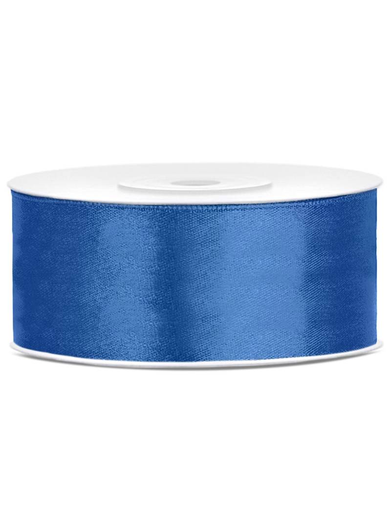 Satinband Königsblau 25 m, Satinband Blau 2,5x25 m von PARTYDECO