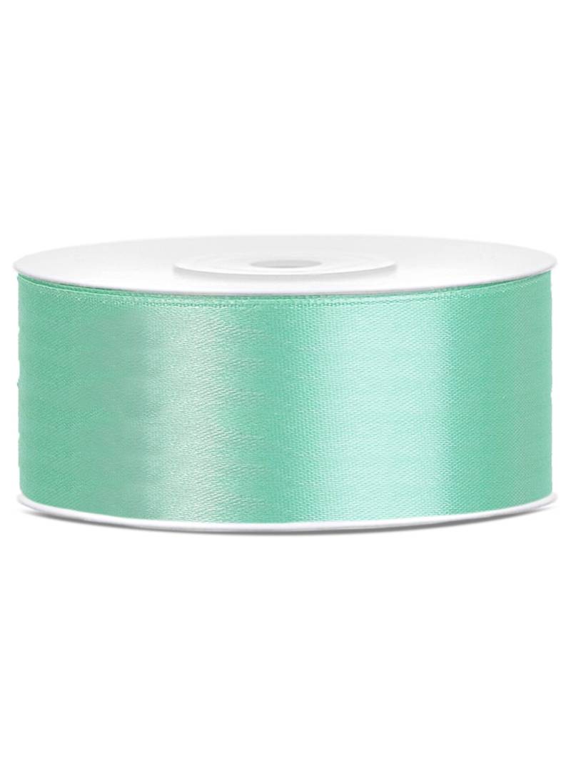 Satinband Minzgrün Breit 25m, Satinband mintgrün 2,5 cm von PARTYDECO