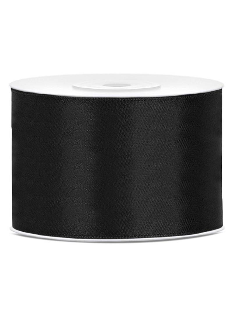 Satinband Schwarz Extra Breit 5 cm x 25 m von PARTYDECO