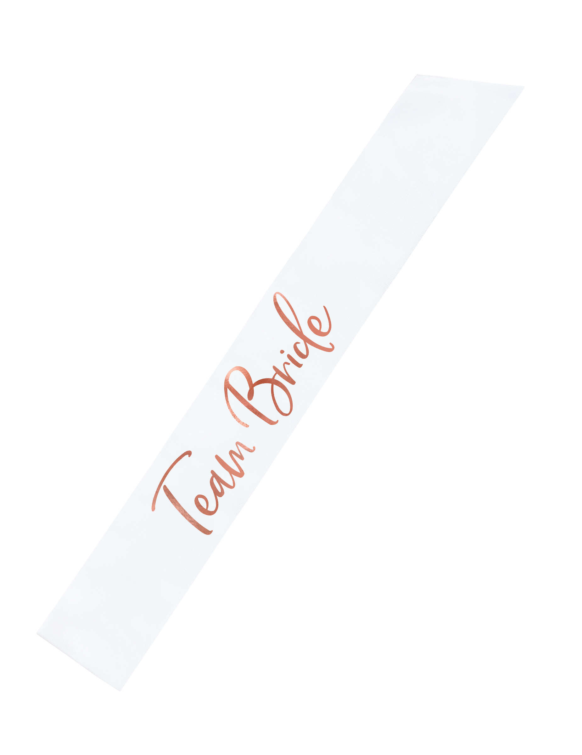 Schärpe "Team Bride" Junggesellinnen-Abschied-Accessoire weiss-rosé Schärpe "Team Bride" Junggesellinnen-Abschied-Accessoire weiss-rosé von PARTYDECO