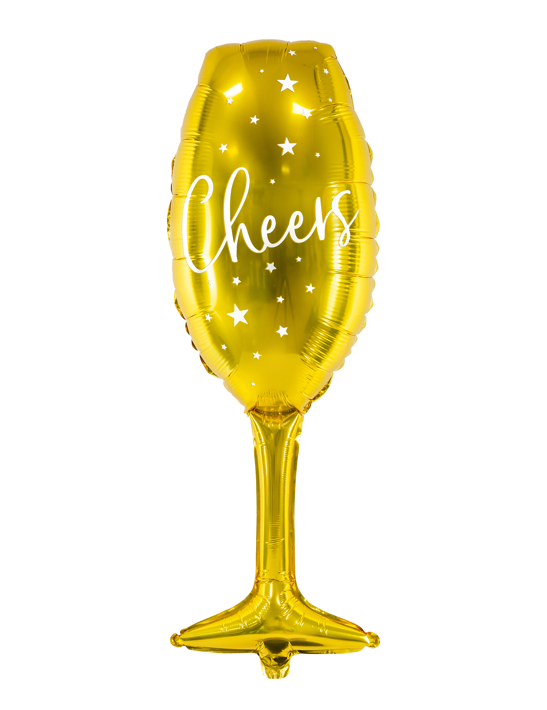 Sektglas-Luftballon Cheers Partydeko gold 28x80 cm Sektglas-Luftballon Cheers Partydeko gold 28x80 cm von PARTYDECO