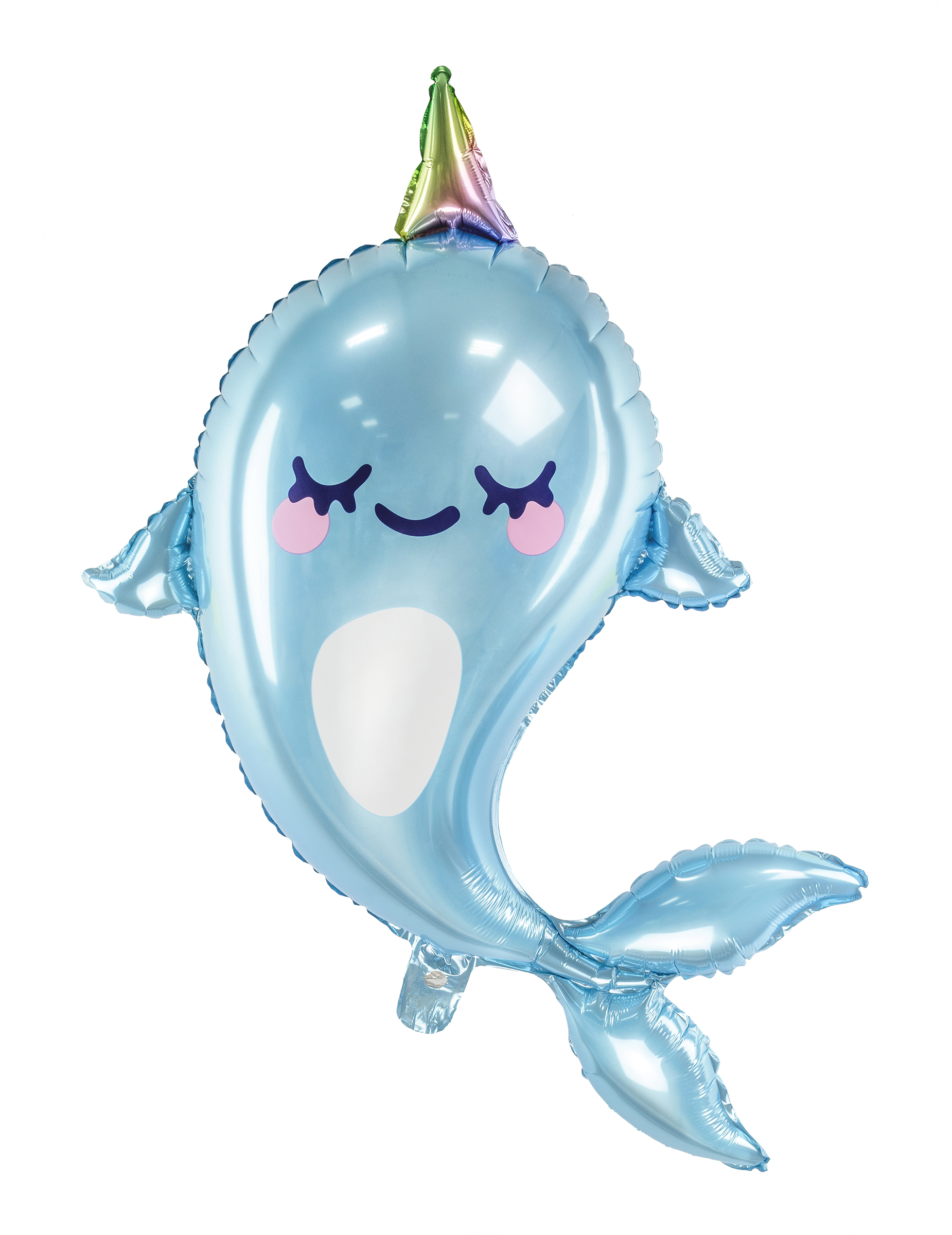 Süßer Narwal-Riesenballon Kinderparty-Raumdeko blau-weiß-rosafarben 53 x 87 cm Süßer Narwal-Riesenballon Kinderparty-Raumdeko blau-weiß-rosafarben 53 x 87 cm von PARTYDECO