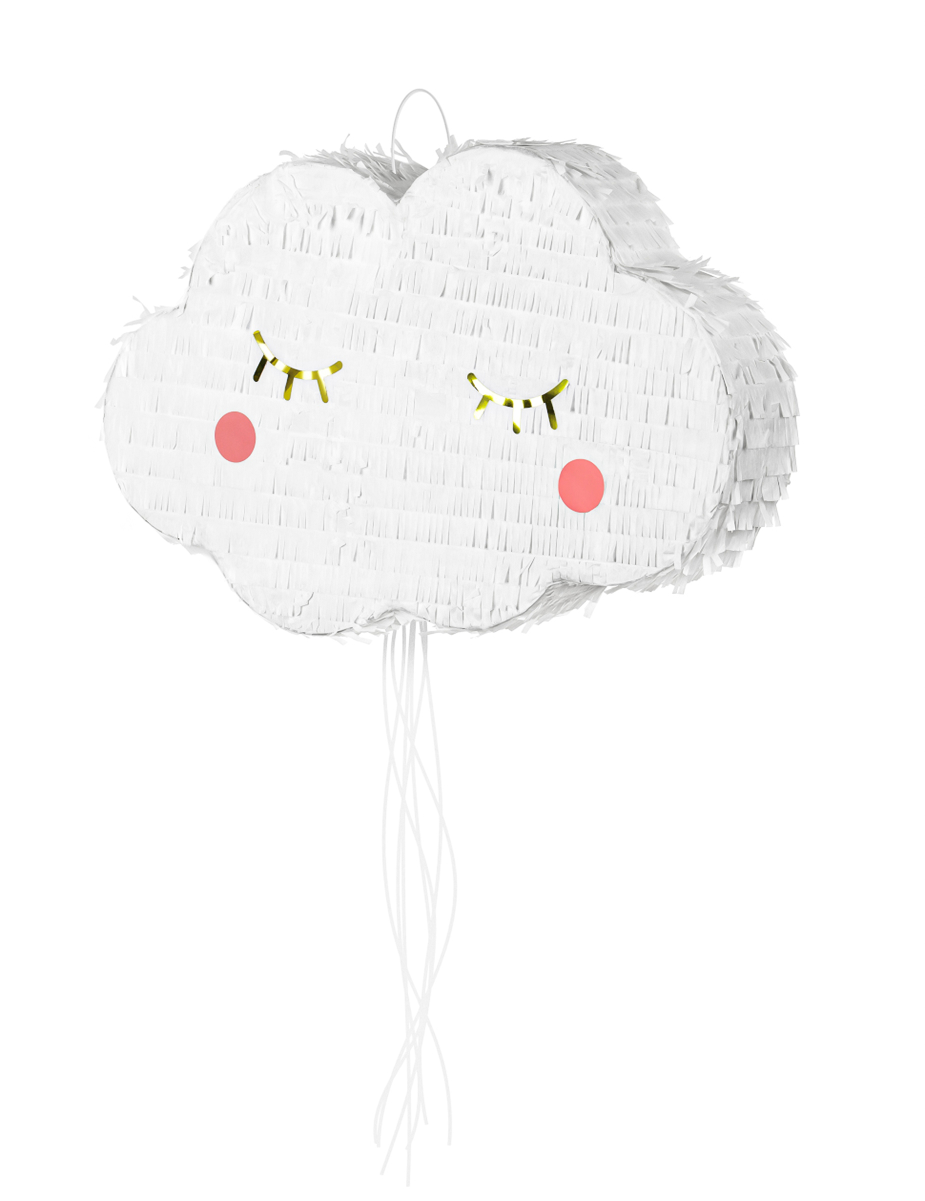 Weiße Wolken-Pinata mit Zugbändern 50 x 32 cm Weiße Wolken-Pinata mit Zugbändern 50 x 32 cm von PARTYDECO