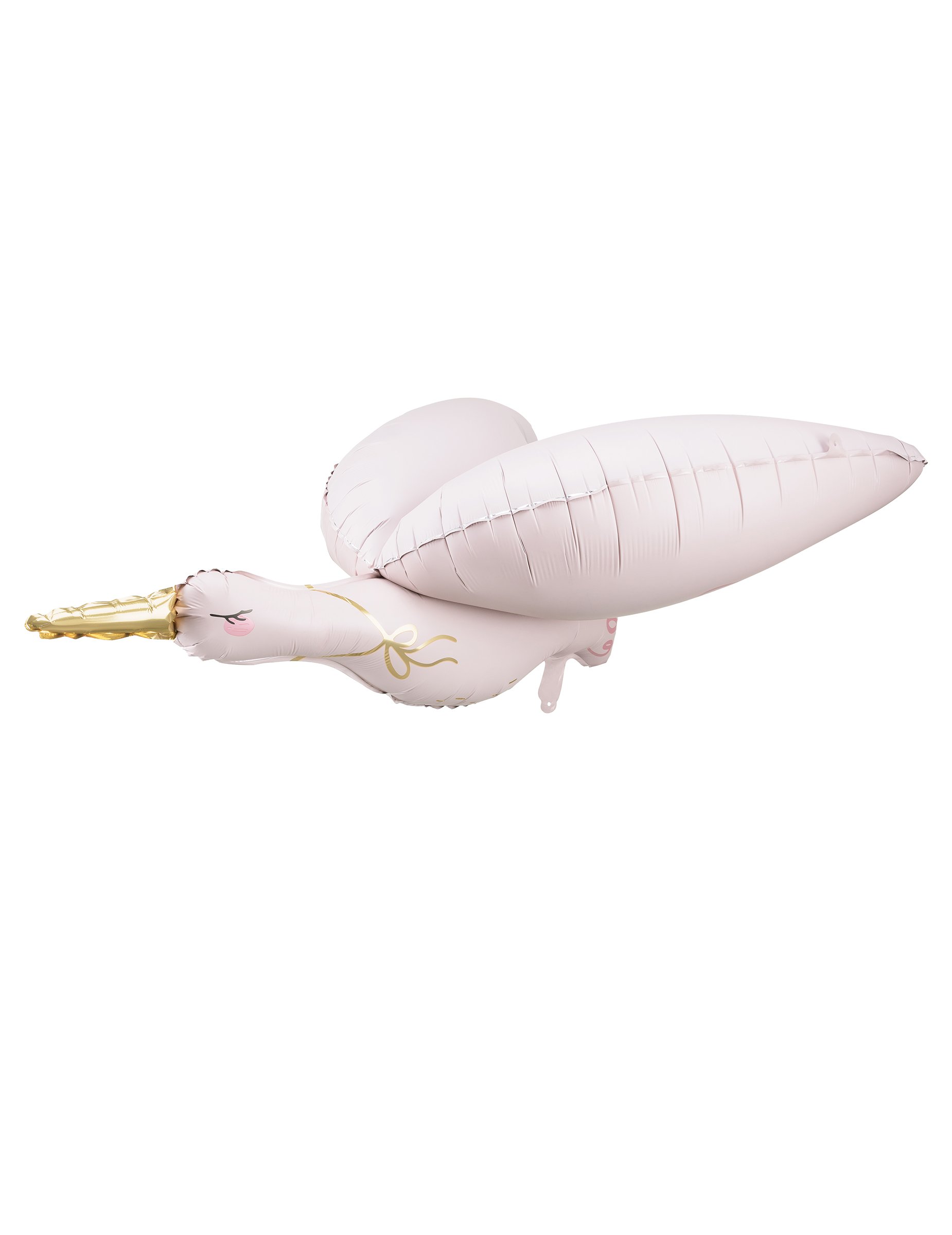 rosa Folienballon Storch von PARTYDECO