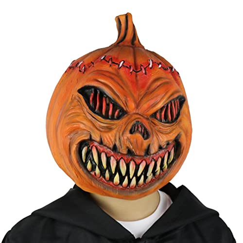 PartyGears Halloween Kürbis Maske Deko Kürbis Maske für Kinder Party Latex Kopfmasken Kürbis von PARTYGEARS