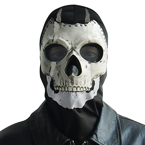 PARTYGEARS Geistermaske Schädel Vollmaske MW2 Cosplay Kostüm Maske für Sport Halloween Cosplay von PARTYGEARS