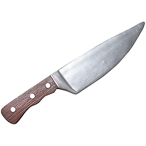 PARTYGEARS Halloween Schaumstoffwaffe, gefälschtes Metzgermesser, Spielzeug, Braun, 32 cm von PARTYGEARS
