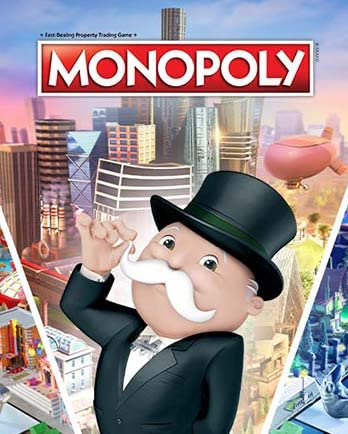 Tortendekoration mit Thema Tischspiel (Monopoly) von PARTYLANDIA