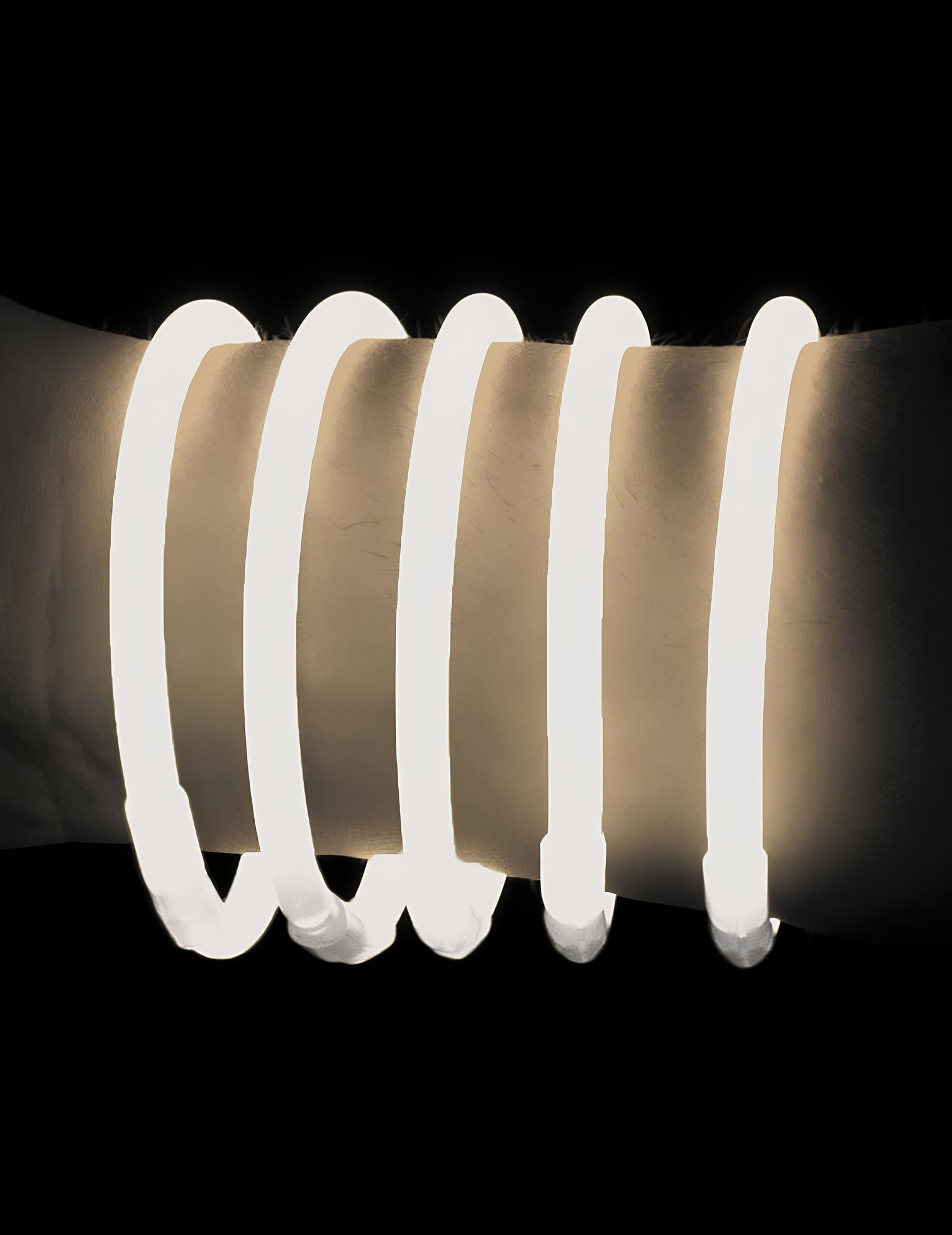 100 Knicklichter Armbänder Weiß für Erwachsene von PARTYPRO