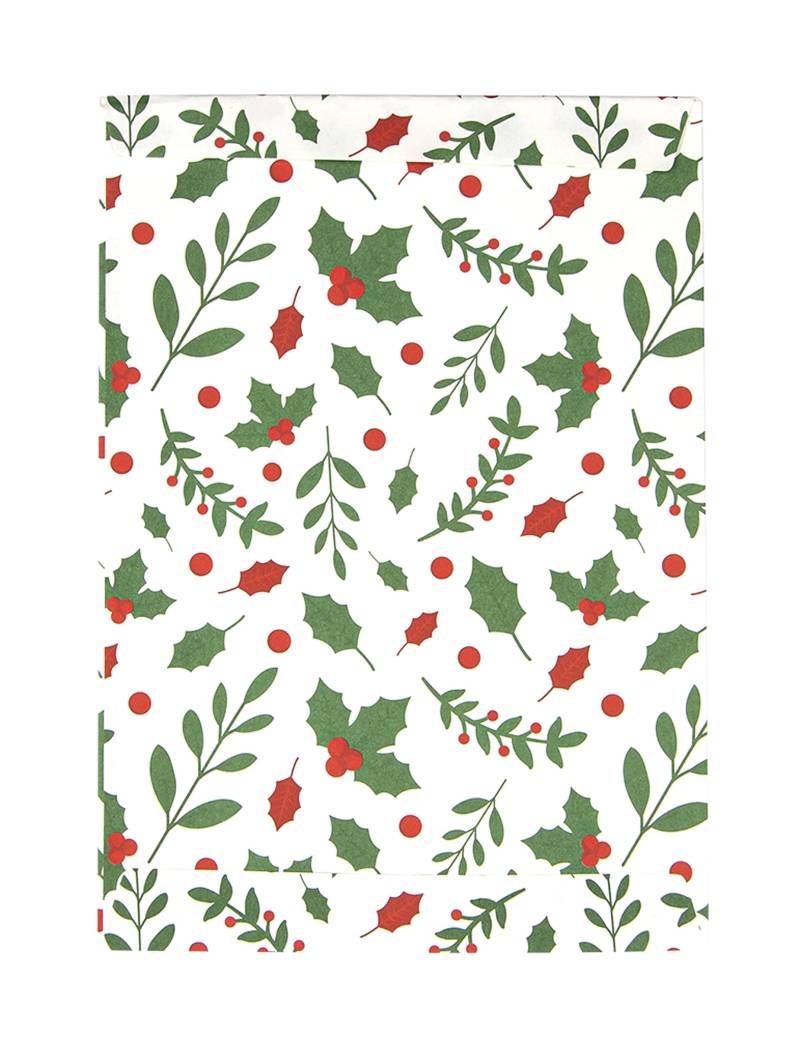8 Geschenkbeutel Stechpalme Weihnachten aus Papier 8 Geschenkbeutel Stechpalme Weihnachten aus Papier von PARTYPRO