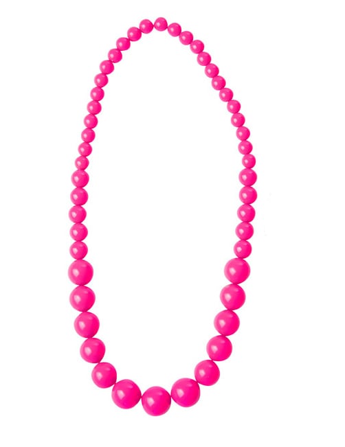 80er-Jahre Perlenkette neonpink 80er-Jahre Perlenkette neonpink von PARTYPRO