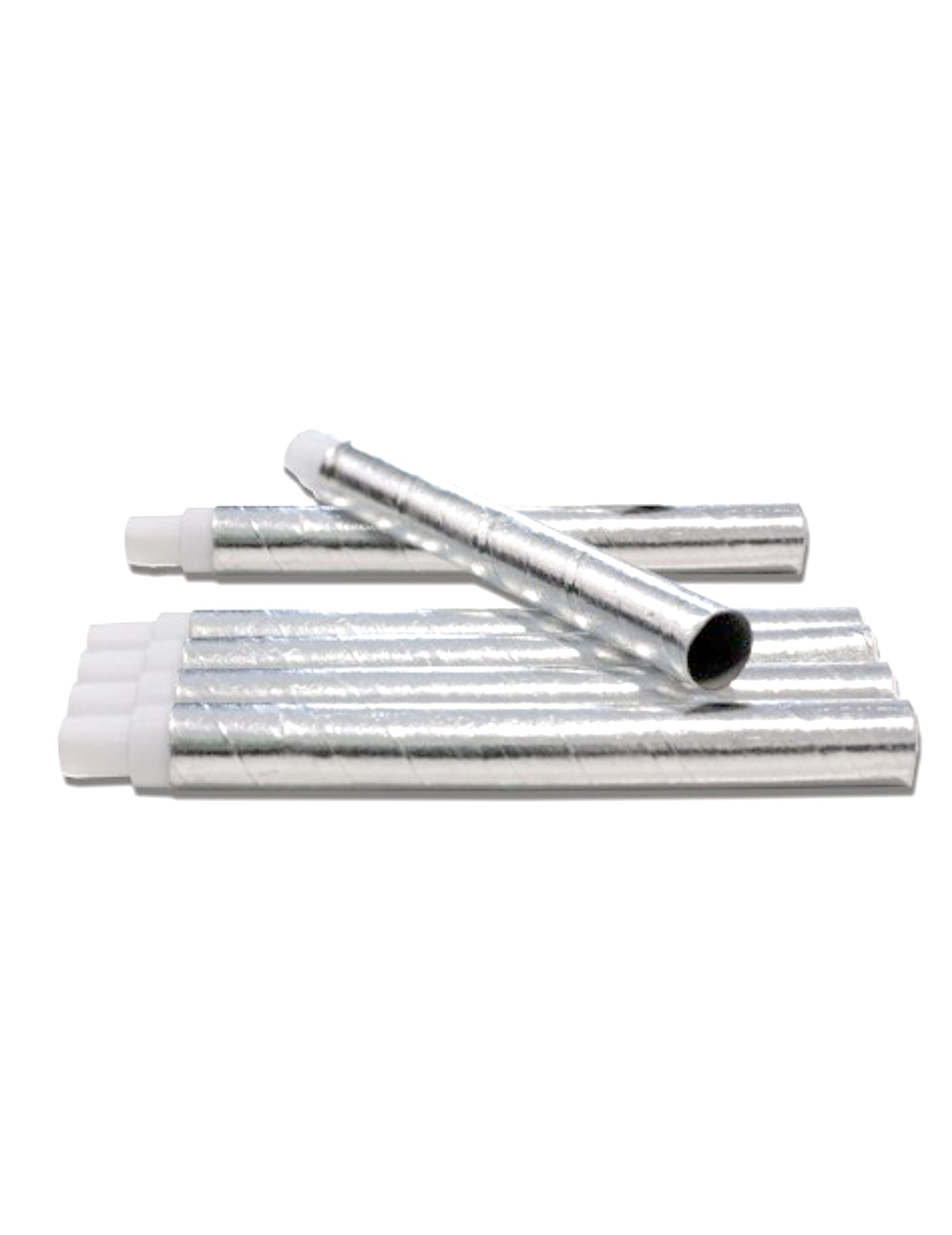 Blasrohre 6 Stück silber Blasrohre 6 Stück silber von PARTYPRO